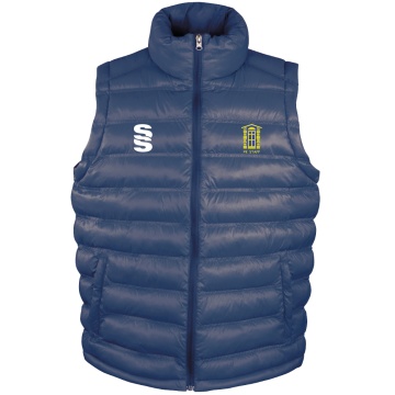 Staff Uniform - Padded Gilet - Navy/White - Men's Fit