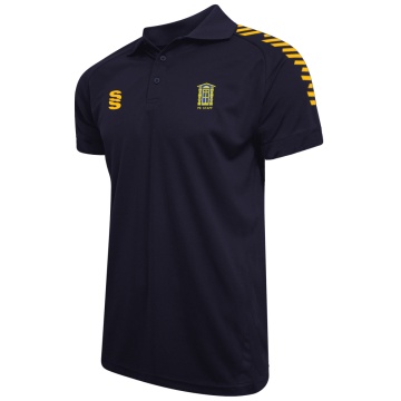 Staff Uniform - Dual Solid Colour Polo - Navy/Amber - Women's Fit