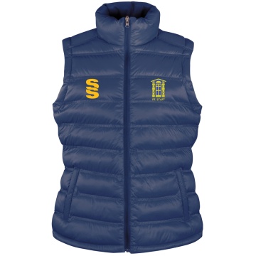 Staff Uniform - Padded Gilet - Navy/Amber - Women's Fit